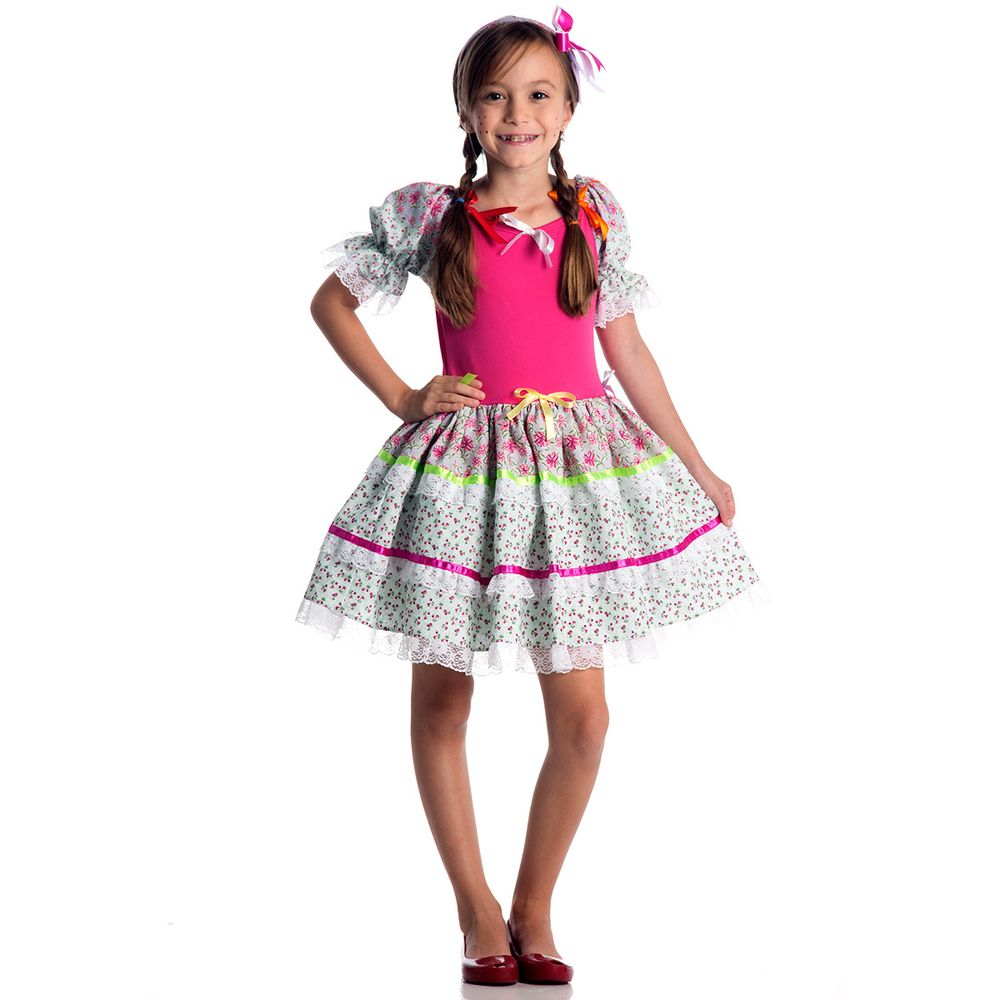 vestido de caipira infantil chic