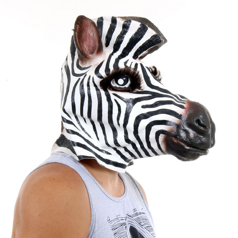 Máscara Zebra Latex Sulamericana Abrakadabra Abrakadabra