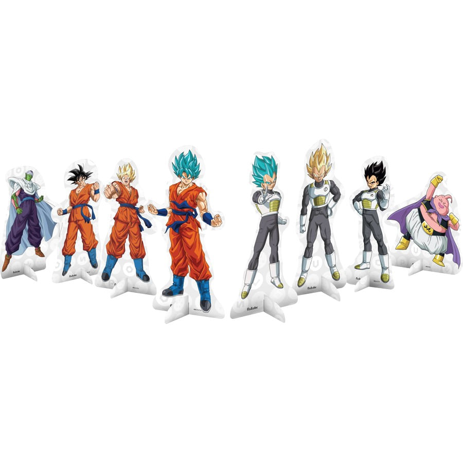 Encontraproduto.com.br - Dragon Ball Decoração De Mesa C/8 - Festcolor