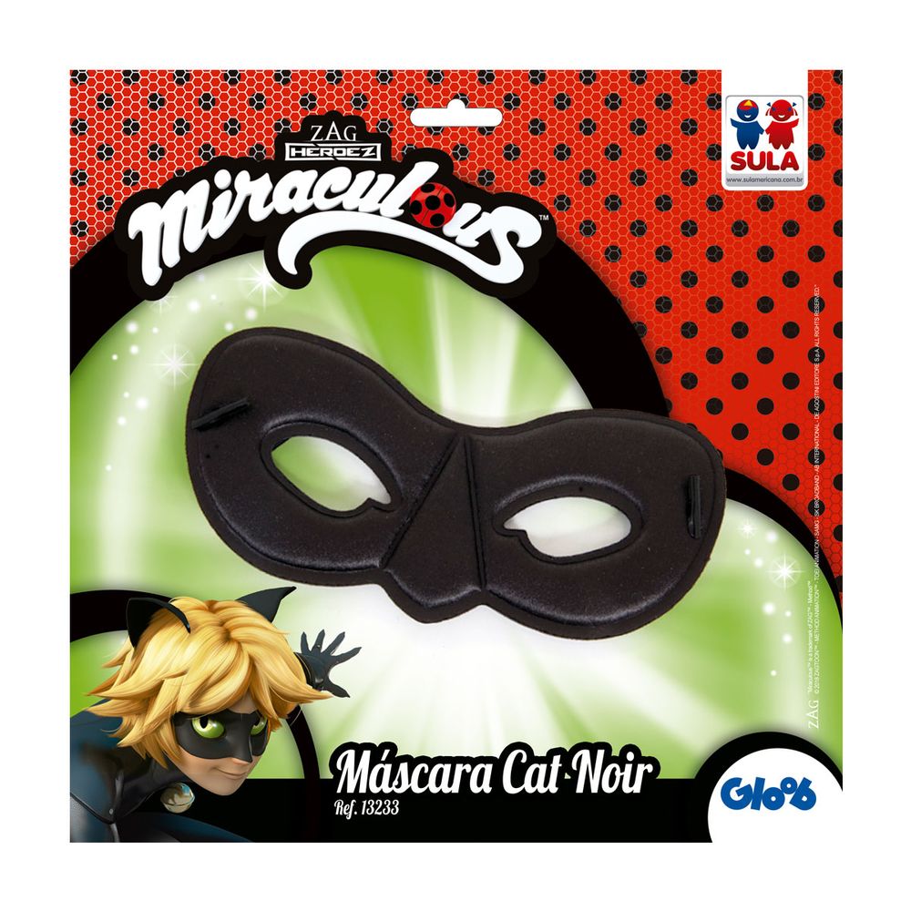 Máscara Cat Noir Miraculous Abrakadabra Abrakadabra